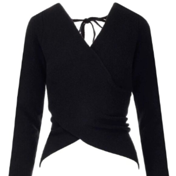 NWT Moncler Womens Black V-Neck Knitted Sweater size XS - Picture 1 of 5